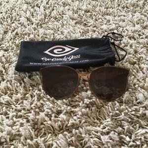 eye candy Women’s Brown Tinted Sunglasses